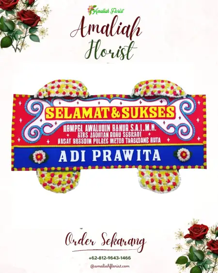 Papan Bunga Ucapan Selamat Crewek